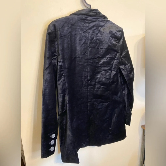 NWOT|| Free People- Cosmo Velvet Black Blazer, Classic staple piece. XS - Picture 11 of 12